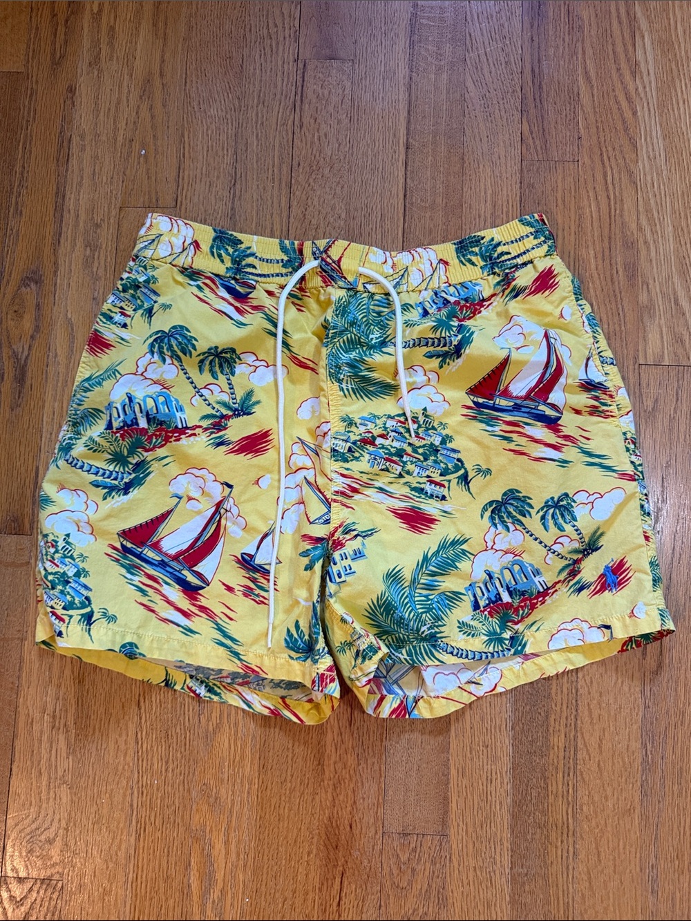 Vintage 30s 40s Style Ralph Lauren Polo Swim Surf board Shorts Trunks Suit